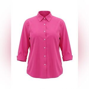 SAKS FIFTH AVENUE WOMENS PINK BLOUSE SIZE 14